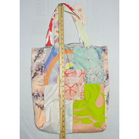 LILIANA MEZA Patchwork Tote Bag, Butterfly Print Tote Bag - Picture 6 of 6